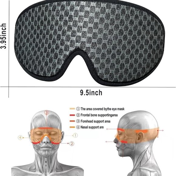 3-D Sleep Eye Mask - Picture 2 of 7